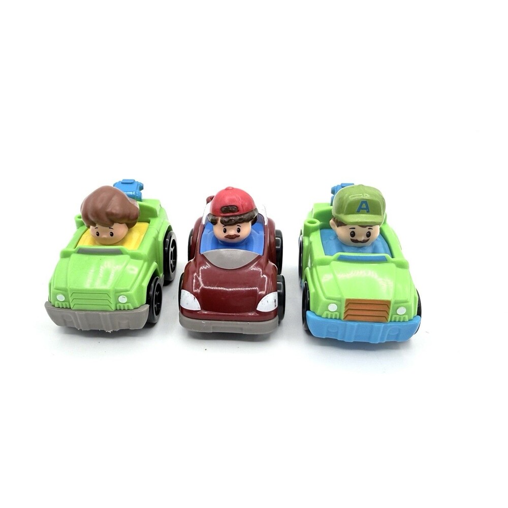 2014/2016 Mattel Fisher Price Little People Vehicle Lot of 3 Wheelies Racers
